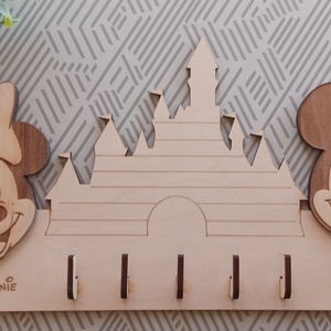 Mickey és Minnie egeres fali kulcstartó - otthon & életmód - dekoráció - fali és függő dekoráció - fali kulcstartó - Meska.hu
