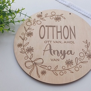 Fa tábla idézettel Otthon ott van, ahol Anya van - otthon & életmód - dekoráció - kép & falikép - táblakép - Meska.hu