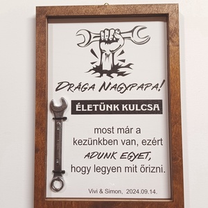 Életünk kulcsa Édesapának, nagypapának ajándékötlet esküvőre - esküvő - emlék & ajándék - szülőköszöntő ajándék - Meska.hu