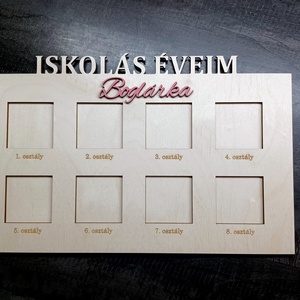 Névre szóló képkeret Iskolás éveim felirattal - otthon & életmód - dekoráció - kép & falikép - képkeret - Meska.hu