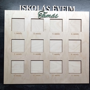 Névre szóló képkeret Iskolás éveim felirattal - otthon & életmód - dekoráció - kép & falikép - képkeret - Meska.hu
