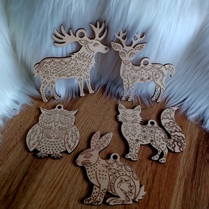 Varázslatos ünnepi szett, karácsonyfadíszek  - karácsony - karácsonyi lakásdekoráció - karácsonyfadíszek - Meska.hu