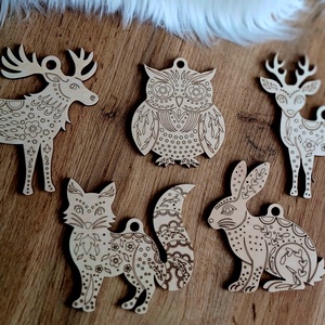 Varázslatos ünnepi szett, karácsonyfadíszek  - karácsony - karácsonyi lakásdekoráció - karácsonyfadíszek - Meska.hu