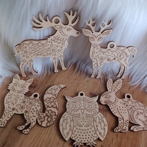 Varázslatos ünnepi szett, karácsonyfadíszek  - karácsony - karácsonyi lakásdekoráció - karácsonyfadíszek - Meska.hu