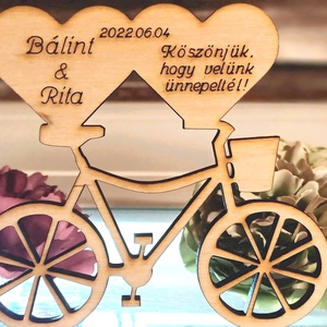 Biciklis Köszönetajándék esküvőre, Egyedi kerékpáros köszönetajándék vendégeiteknek - esküvő - emlék & ajándék - köszönőajándék - Meska.hu