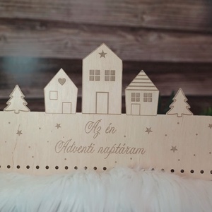 Skandináv stílusú adventi naptár - karácsony - adventi díszek - adventi naptár - Meska.hu