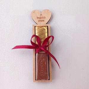 Merci Csokis Szívecskés tartó - Személyre szabható, névre szóló - karácsony - karácsonyi lakásdekoráció - karácsonyi manók, figurák - Meska.hu