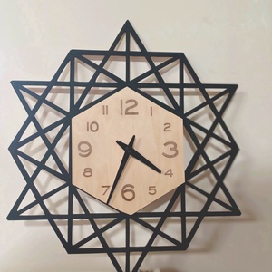 Különleges, nagyméretű lézervágott fa falióra - otthon & életmód - dekoráció - fali és függő dekoráció - falióra & óra - Meska.hu