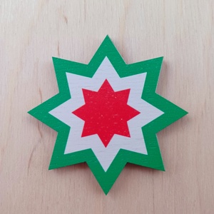 Magyar kokárda kitűző fából - ékszer - kitűző és bross - Meska.hu