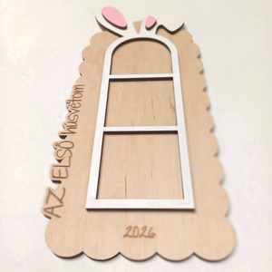 Az első húsvétom feliratú nyuszis képkeret babafotóknak - otthon & életmód - dekoráció - kép & falikép - képkeret - Meska.hu