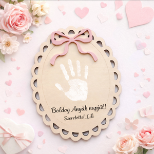 Anyák napi kézlenyomatos emléktábla - Meska.hu