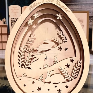 Húsvéti dekoráció fából 30 cm - ünnepi díszek, dekorációk - húsvéti díszek és dekorációk - húsvéti asztaldíszek - Meska.hu