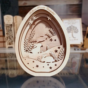 Húsvéti dekoráció fából 30 cm - ünnepi díszek, dekorációk - húsvéti díszek és dekorációk - húsvéti asztaldíszek - Meska.hu