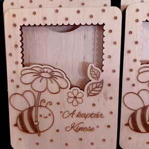 Pénzátadó méhecskés motívummal - ünnepi díszek, dekorációk - húsvéti díszek és dekorációk - húsvéti pénzátadó - Meska.hu