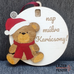 Visszaszámolós karácsonyfadísz - karácsony - karácsonyi lakásdekoráció - karácsonyfadíszek - Meska.hu