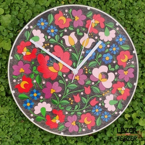 Magyar népi mintás falióra - Meska.hu