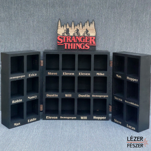 Stranger Things fa gyűjtőszekrény Kinder Joy figurákhoz - otthon & életmód - tárolás & rendszerezés - íróasztali tároló - Meska.hu