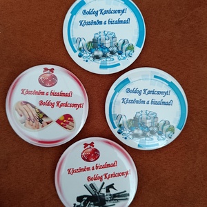 kitűzők - karácsony - mikulás - mikulás ajándékok - Meska.hu