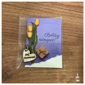 Nőnapi apró ajándék - otthon & életmód - papír, írószer - ajándékozás kellékei - ajándékkísérő - Meska.hu