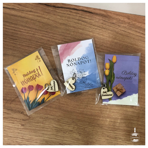 Nőnapi apró ajándék - otthon & életmód - papír, írószer - ajándékozás kellékei - ajándékkísérő - Meska.hu