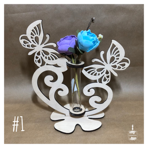 Kémcsöves virágtartó - otthon & életmód - virágdekoráció - virágtartó - váza - Meska.hu