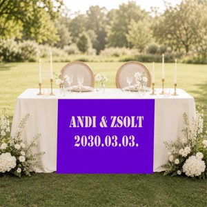 Névre Szóló Esküvői Asztali Futó � Elegáns Szatén Dekor - Meska.hu