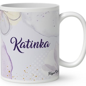 Névvel kérhető - Bájos ibolya virágos tündér mintás bögre - otthon & életmód - konyhafelszerelés, tálalás - tálalás - bögre & csésze - Meska.hu