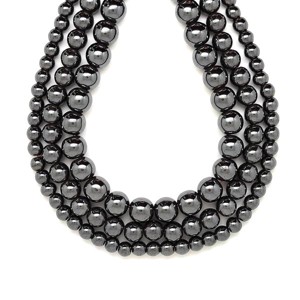 Hematit golyó 6mm  ékszerkészítő alapanyag (füzér), Kellékek & szerszámok, Ásvány alapanyag, Ásványfüzér, , MESKA