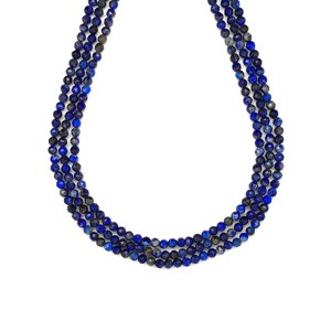 Lapis lazuli fazettált golyó 3mm, Kellékek & szerszámok, Ásvány alapanyag, Ásványfüzér, , MESKA