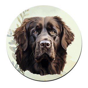 Barna Újfundlandi portré mintás bögre alátét, , , MESKA