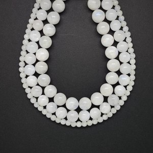 Holdkő fehér golyó A 6-7mm  ékszerkészítő alapanyag (füzér), Kellékek & szerszámok, Ásvány alapanyag, Ásványfüzér, , MESKA