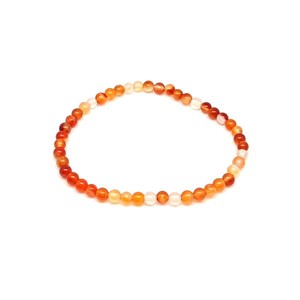 Karneol golyó karkötő 45 mm - Meska.hu