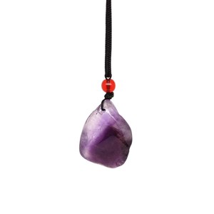 Ametiszt medál zsinóron 3-4cm, , , MESKA