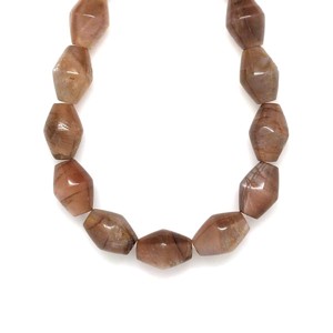 Holdkő krémszín hordó 13x18mm ékszerkészítő alapanyag (füzér), Kellékek & szerszámok, Ásvány alapanyag, Ásványfüzér, , MESKA