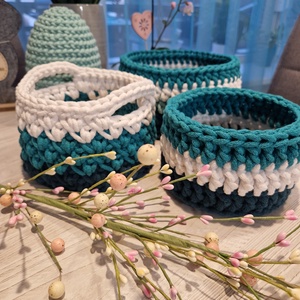 Kosárkák - otthon & életmód - tárolás & rendszerezés - tárolókosár - Meska.hu