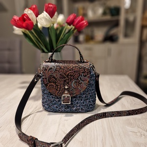 Vintage crossbody - táska & tok - kézitáska & válltáska - válltáska - Meska.hu