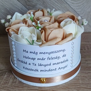 Szülőköszöntő box tea.-fehér - esküvő - emlék & ajándék - szülőköszöntő ajándék - Meska.hu