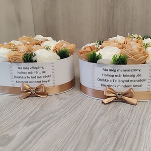 Szülőköszöntő box párban-tea - esküvő - emlék & ajándék - szülőköszöntő ajándék - Meska.hu