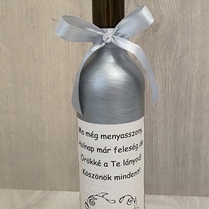 Szülőköszöntő díszüveg  - Meska.hu