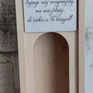 Bortartó örömapáknak - esküvő - emlék & ajándék - szülőköszöntő ajándék - Meska.hu