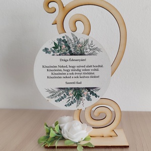 Szülőköszöntő ajándk, Esküvő, Emlék & Ajándék, Szülőköszöntő ajándék, Virágkötés, Famegmunkálás, MESKA