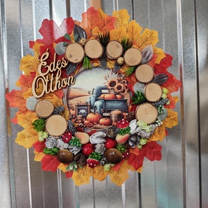 Őszi ajtódísz - otthon & életmód - dekoráció - ajtó- és ablak dekoráció - ajtódísz & kopogtató - Meska.hu