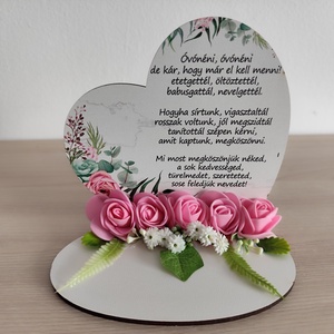 Ballagási emlk óvónőnek, Otthon & Életmód, Dekoráció, Asztal és polc dekoráció, Asztaldísz, Virágkötés, MESKA