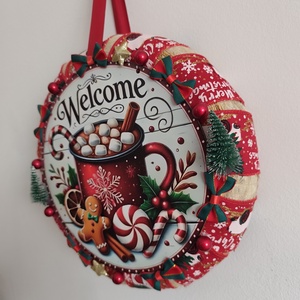 Karácsonyi ajtódísz - karácsony - adventi díszek - adventi ajtódísz - Meska.hu