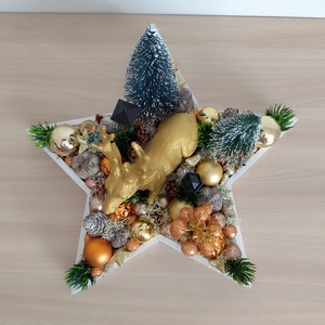 Karácsonyi asztaldísz - karácsony - adventi díszek - adventi asztaldísz - Meska.hu