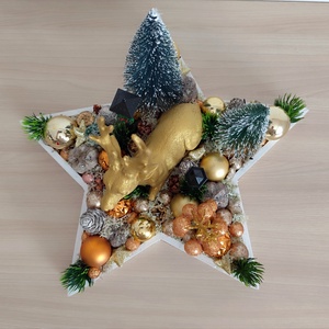 Karácsonyi asztaldísz - karácsony - adventi díszek - adventi asztaldísz - Meska.hu