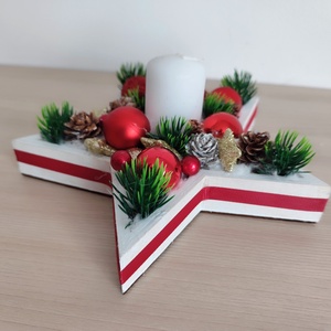 Adventi asztaldísz - karácsony - adventi díszek - adventi asztaldísz - Meska.hu