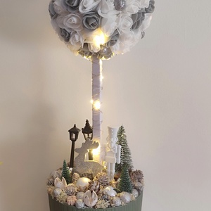 Karácsonyi asztaldísz - karácsony - adventi díszek - adventi asztaldísz - Meska.hu