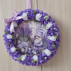 Ajtódísz lila - Meska.hu