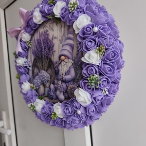 Ajtódísz lila - otthon & életmód - dekoráció - ajtó- és ablak dekoráció - ajtódísz & kopogtató - Meska.hu